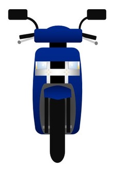 イラスト「バイク 人有り 乗物 オートバイ」ＨＡＹＡＭＡイラスト無料素材のイラスト屋さん イラスト発注、イラストレーター募集も