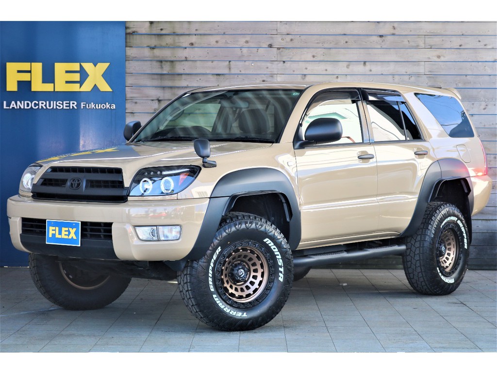 ４Kハイラックスサーフ紹介 フルカスタム２１５サーフ ２２インチホイールに３５インチのMTタイヤを組み合わせエアサスをインストール！ISLANDSTYLE