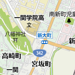 岩手県一関市大町１の地図(38.92680526,141.13636226)｜地図マピオン