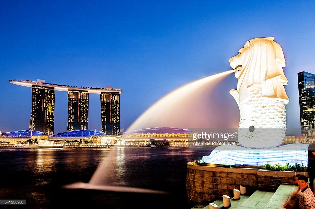 9.夜のマーライオン 2019-20シンガポール＆クアラルンプール旅行♪はなこ&おやつ、時々海外旅行