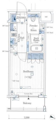 ガリシア新宿ノース【ガリシア新宿North】・7階 704 1K・東京都新宿区北新宿1丁目・大久保駅 -