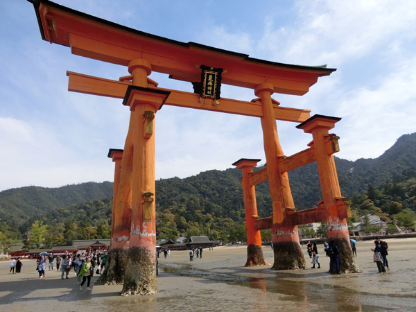 厳島神社の大鳥居は満潮と干潮のどちらがおすすめ？時刻を調べるには？ウォルタビ