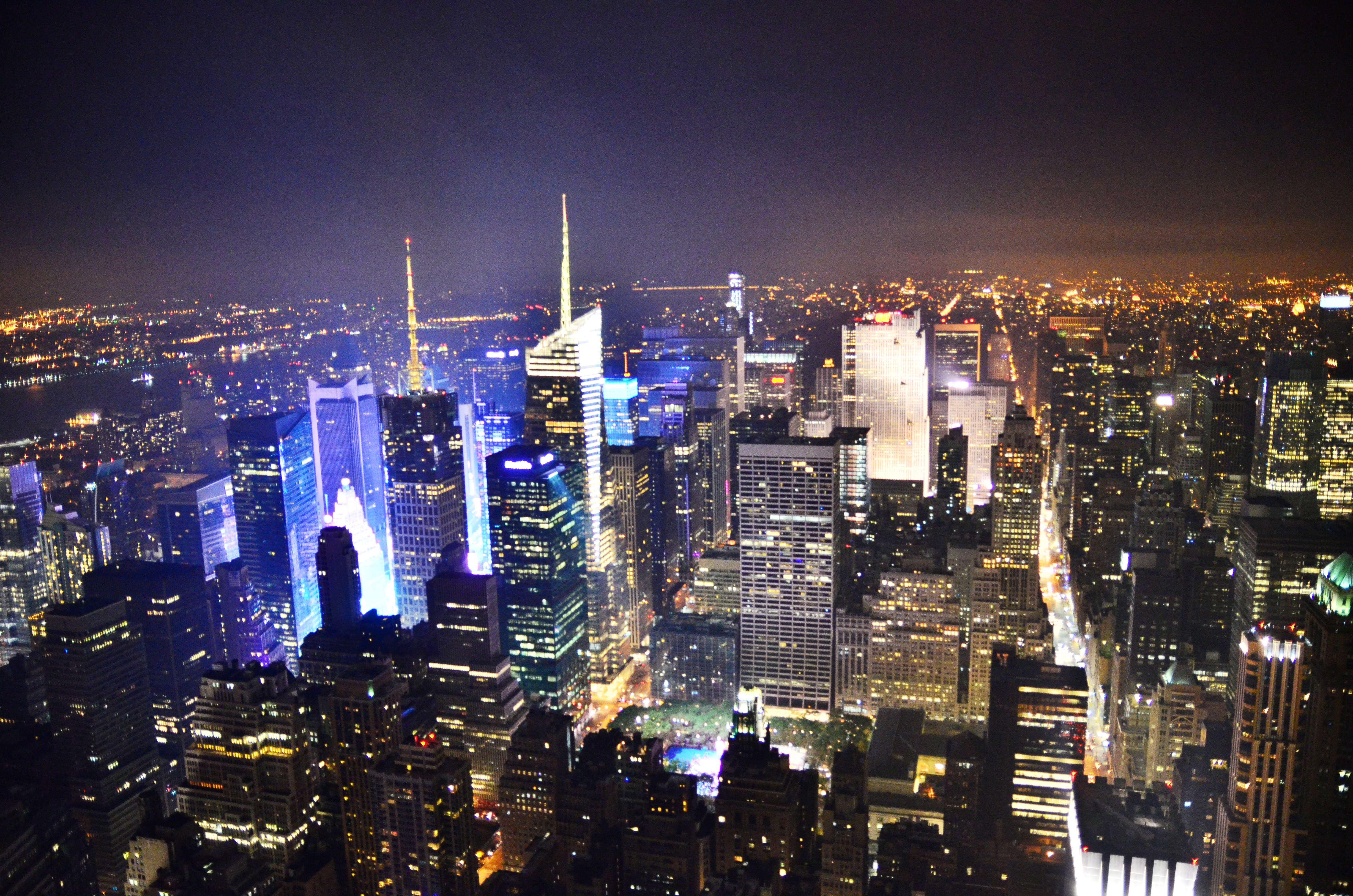 ブルックリン橋夜景１ - アメリカの風景