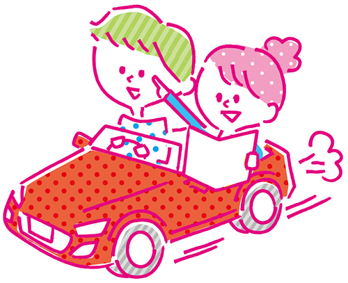 ドライブのイラスト 無料イラスト フリー素材