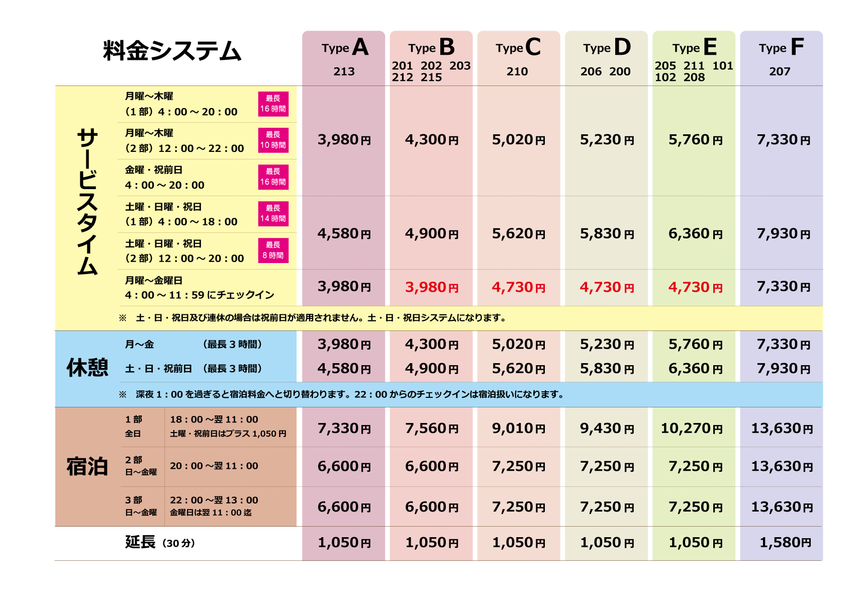 本日より宿泊キャンペーン実施♪ 5/11〜28(月〜木限定) 16時から基本料金でご入室頂けます‼