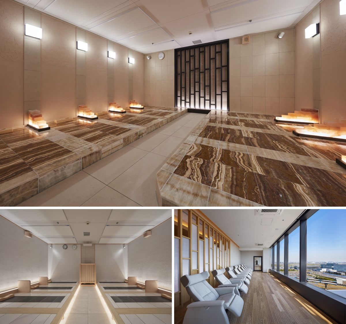 羽田空港直結の天然温泉スパ施設