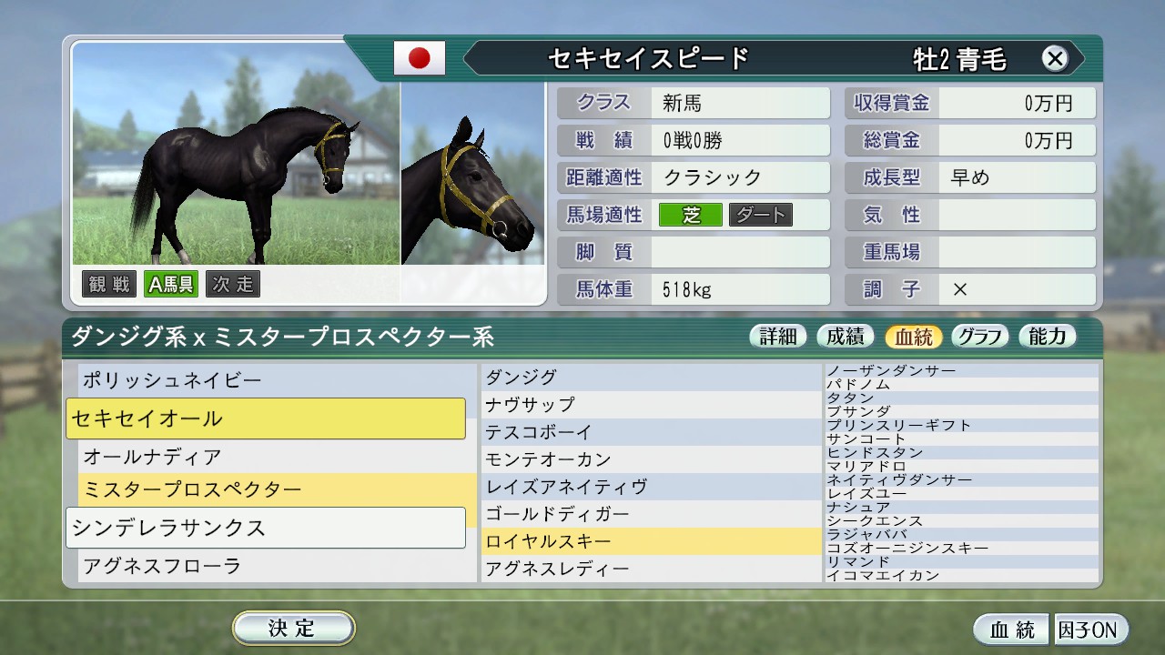 ウイニングポスト10 2024系統確立＃レイズアネイティヴ系マスト