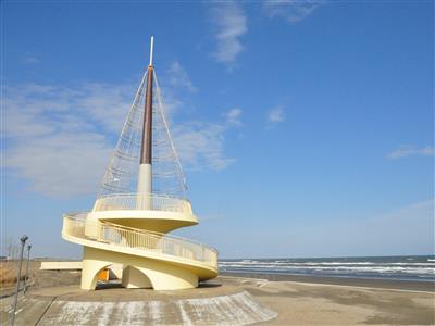 夏の夜の思い出 九十九里ビーチタワーと夜空GANREF