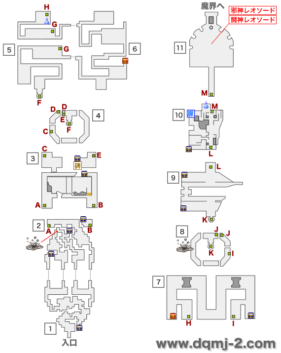 ワールドマップ上の隠し場所 海底マップ