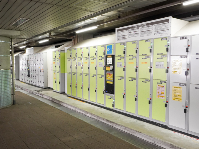 紀伊勝浦駅付近にあるコインロッカー - 農家民泊 JUGEMU