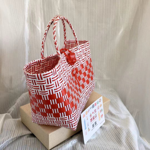 台湾 カゴバッグ1点もの‼️