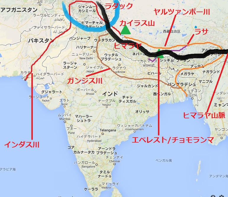 中学生地理アジア州の山脈・高原・川無料問題プリント - おかわりドリル