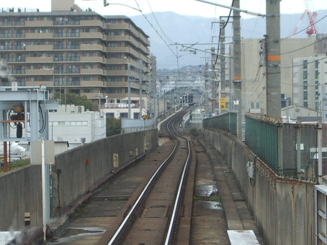 丹波口・京都市場 1980/2/27: 懐かしい駅の風景～線路配線図とともに