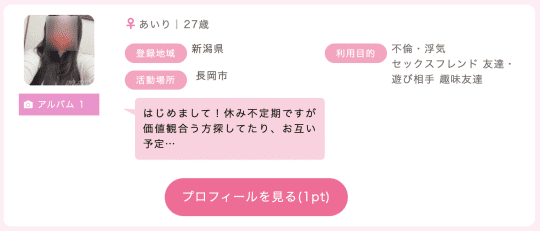 新潟のセフレ募集掲示板