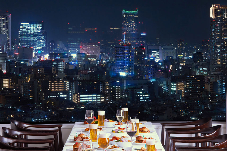 4Kホテルニューオータニ東京 日本庭園ライトアップHotel New