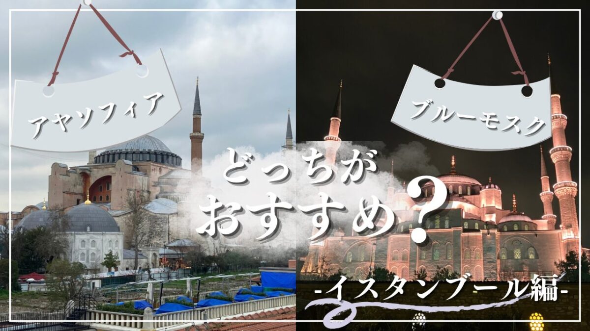 トルコ旅行記 ブルーモスク＆アヤソフィア歴史ある美しいモスクを見学