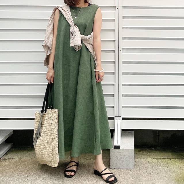 夏のシャツワンピースコーデ 2023 40代におすすめの着こなしを紹介Domani