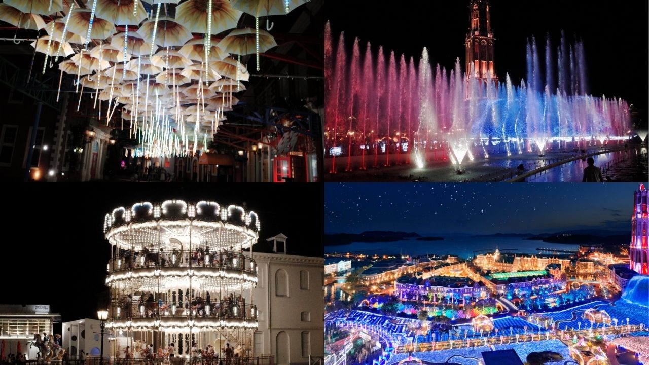 光輝く幻想的な世界へ！ハウステンボスの夏イルミウォーカープラス