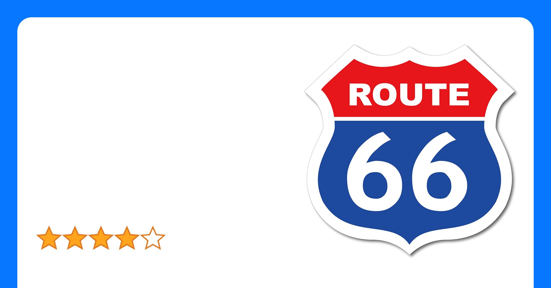 楽天市場 アメリカ国道 ROUTE 66 標識ステッカー