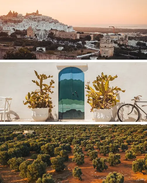 イタリアの町 オストゥーニ –