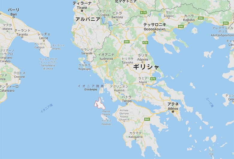 コーフ ギリシャの島 灰色の政治地図 ケルクラ島