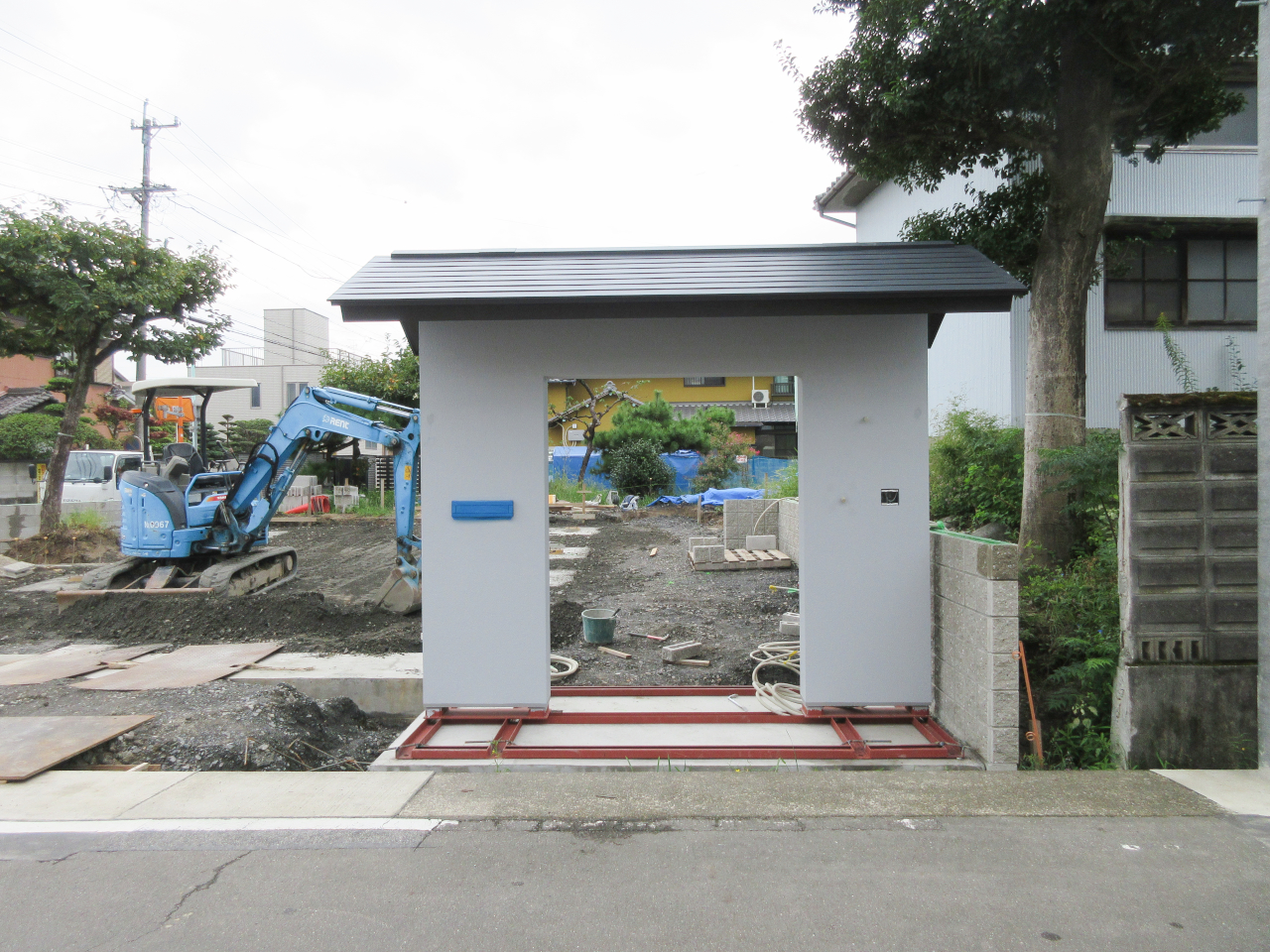 奥行のあるシンプルな通用門エクスプラット - エクステリア＆ガーデンデザイン・プラン検索サイトRIKCADデータ無料配信