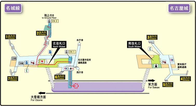 地下鉄桜通線名古屋駅 S02まるはち交通