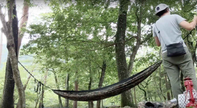 YAMAPスタッフがハンモック&タープ泊に挑戦！ギアと野営のハウツーを解説YAMAP STORE ヤマップストア