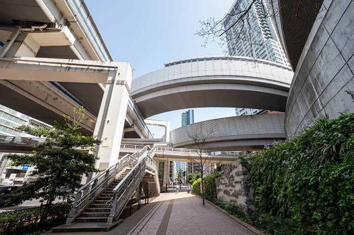 目黒天空庭園 オーパス目黒大橋＠池尻大橋・東京都目黒区大橋 - 墳丘からの眺め