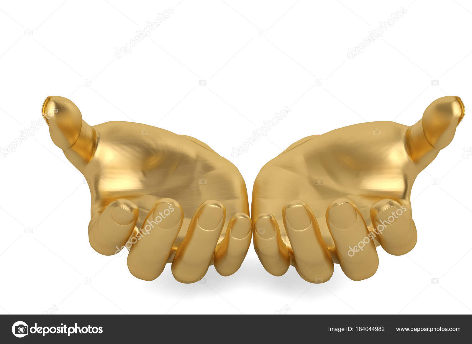 Gold Hands Keeping Holding Gold