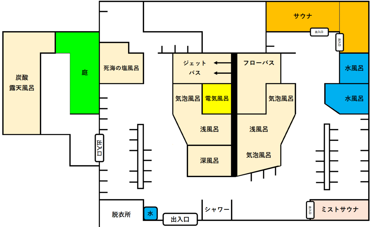 おふろや和光（和光浴場）】都会にある庭園付き露天風呂［大阪市西成区・天王寺/動物園前・新今宮］ - ばすたぶの銭湯探訪