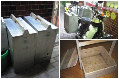 自作の岡持ち オカモチ