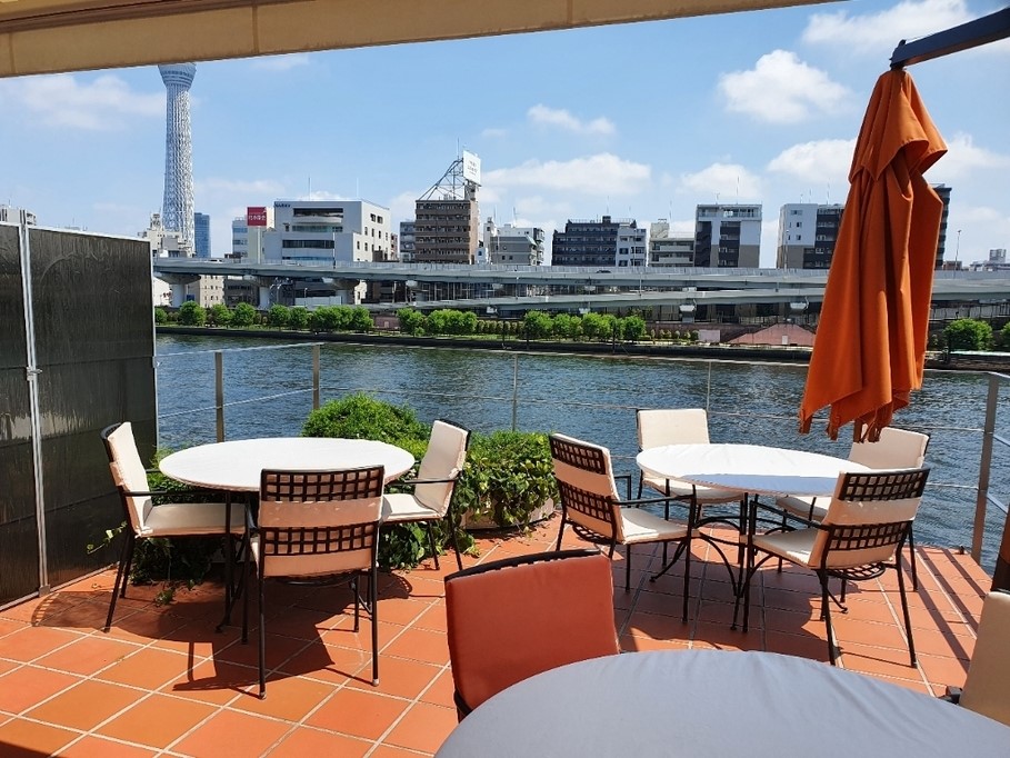 隅田川を見ながらランチ』by boo隅田川テラスのクチコミ - フォートラベル