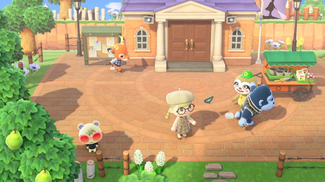 あつ森 案内所前のみんなが集まる噴水広場マイデザイン 配布Fountain Square