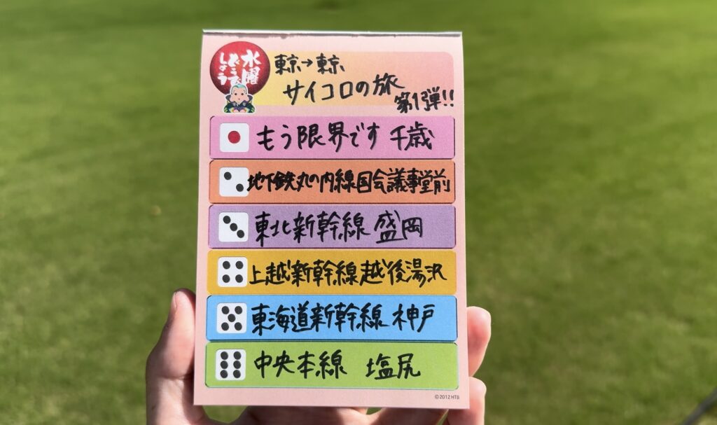 水曜どうでしょう サイコロの旅フリップアクリルキーホルダー 3回目受取方法：ローソン店頭受取のみ: