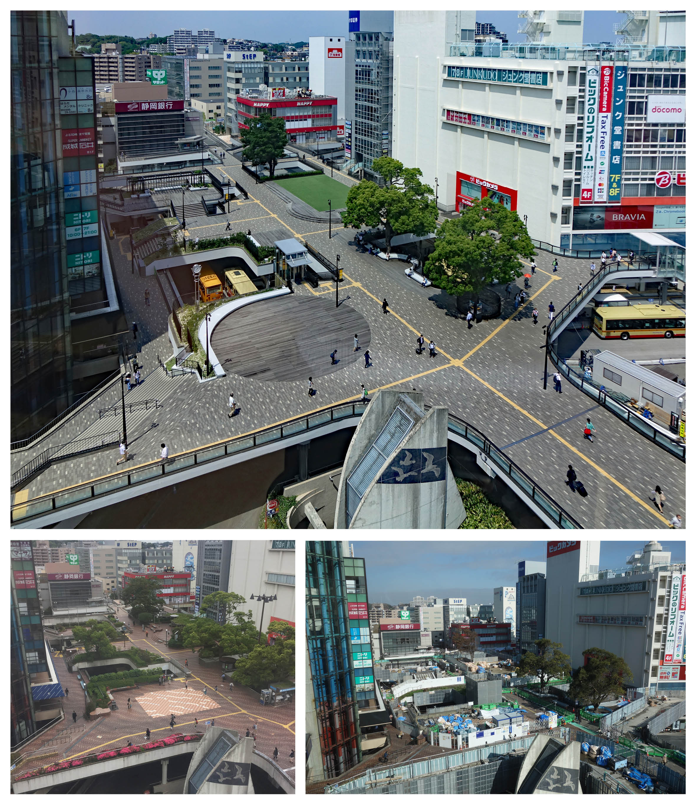 藤沢駅北口ペデストリアンデッキ サンパール広場 について藤沢市