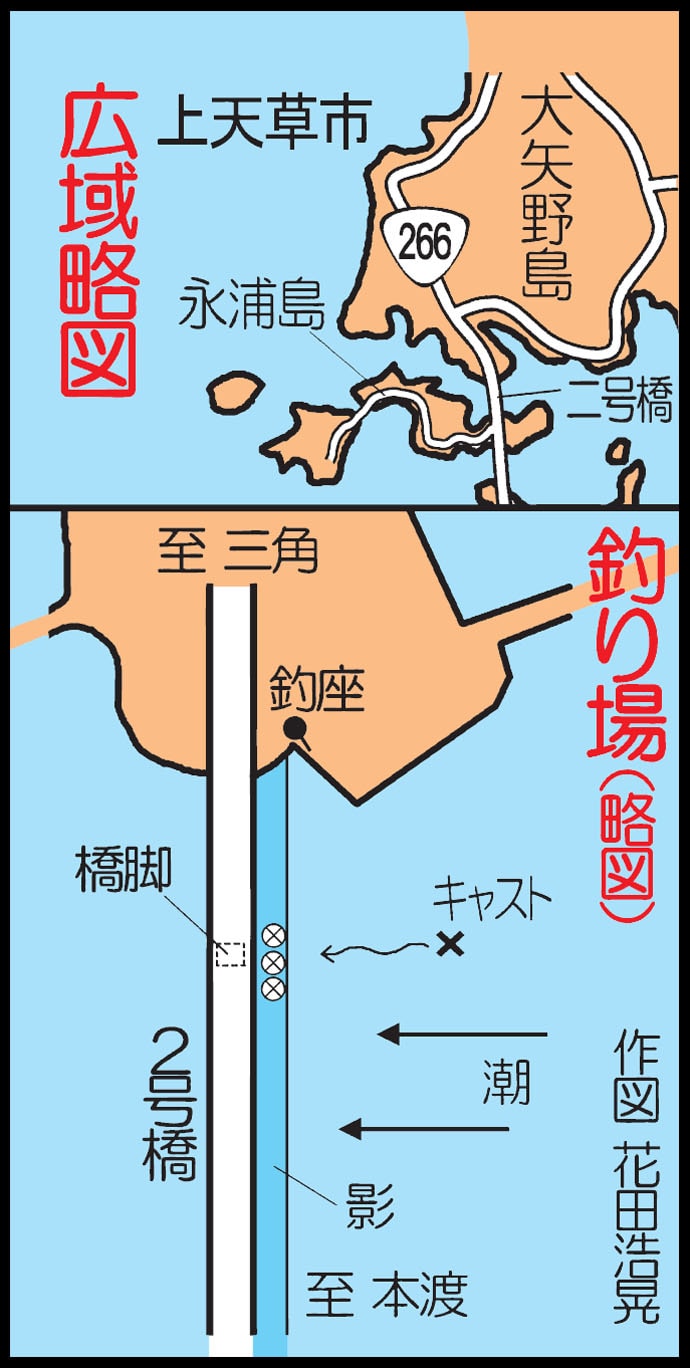天草1号橋 天門橋 で狙える魚種と釣り方のコツ