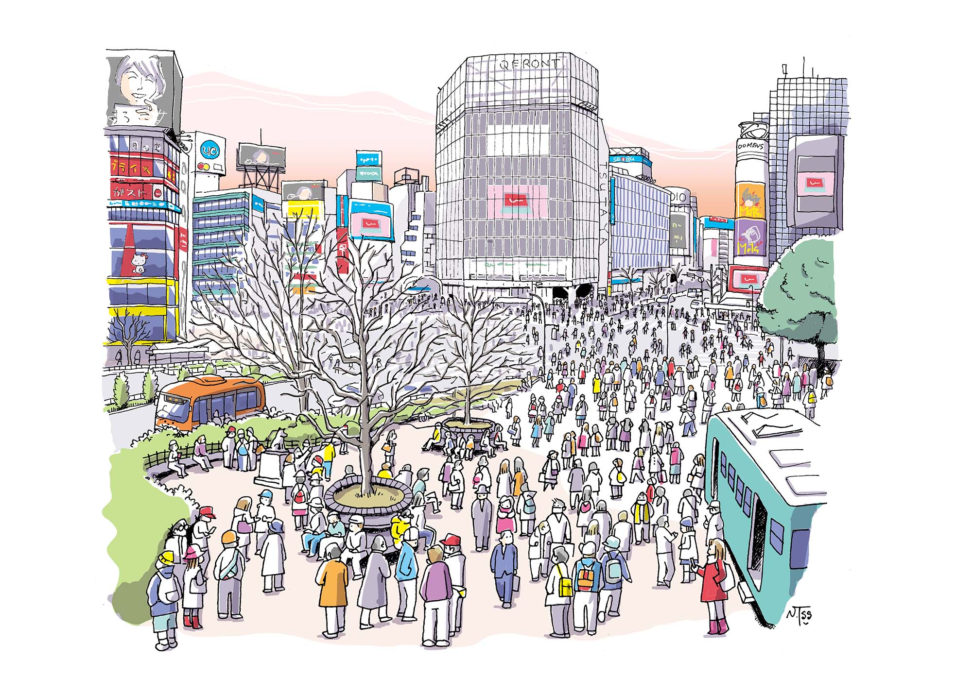 渋谷スクランブル交差点――世界で最もワイルドな交差点にようこそ - CNN.co.jp