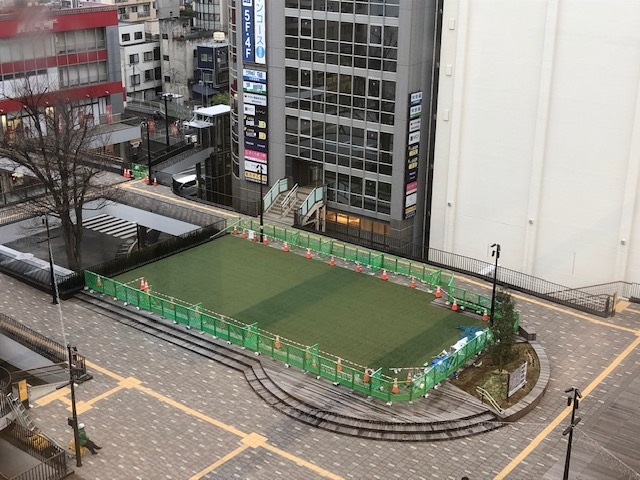 藤沢駅北口ペデストリアンデッキ サンパール広場 について藤沢市