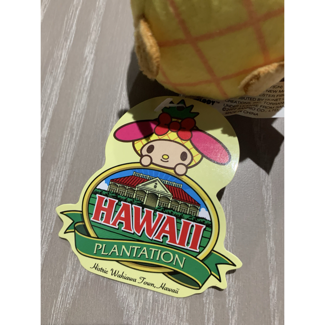 320 キティ ハワイ限定 パイナップル 根付けストラップ
