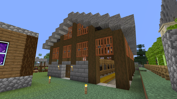 牧場の近くに倉庫を作る : マインクラフトてんやわんや開拓記