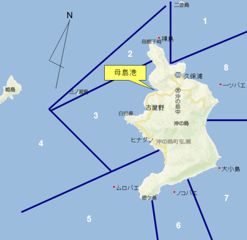 沖の島・鵜来島磯釣り券