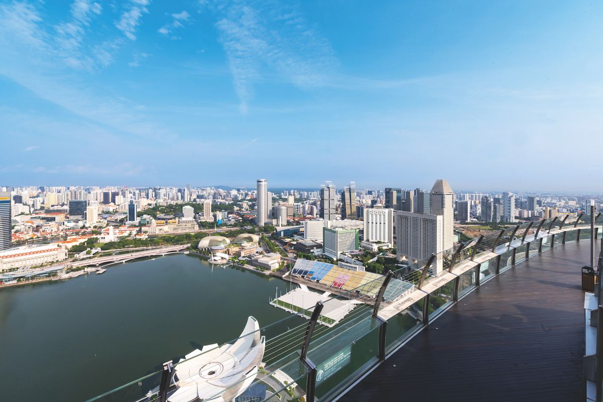 マリーナ ベイサンズ スカイパーク割引入場チケット ホテルタワー57階