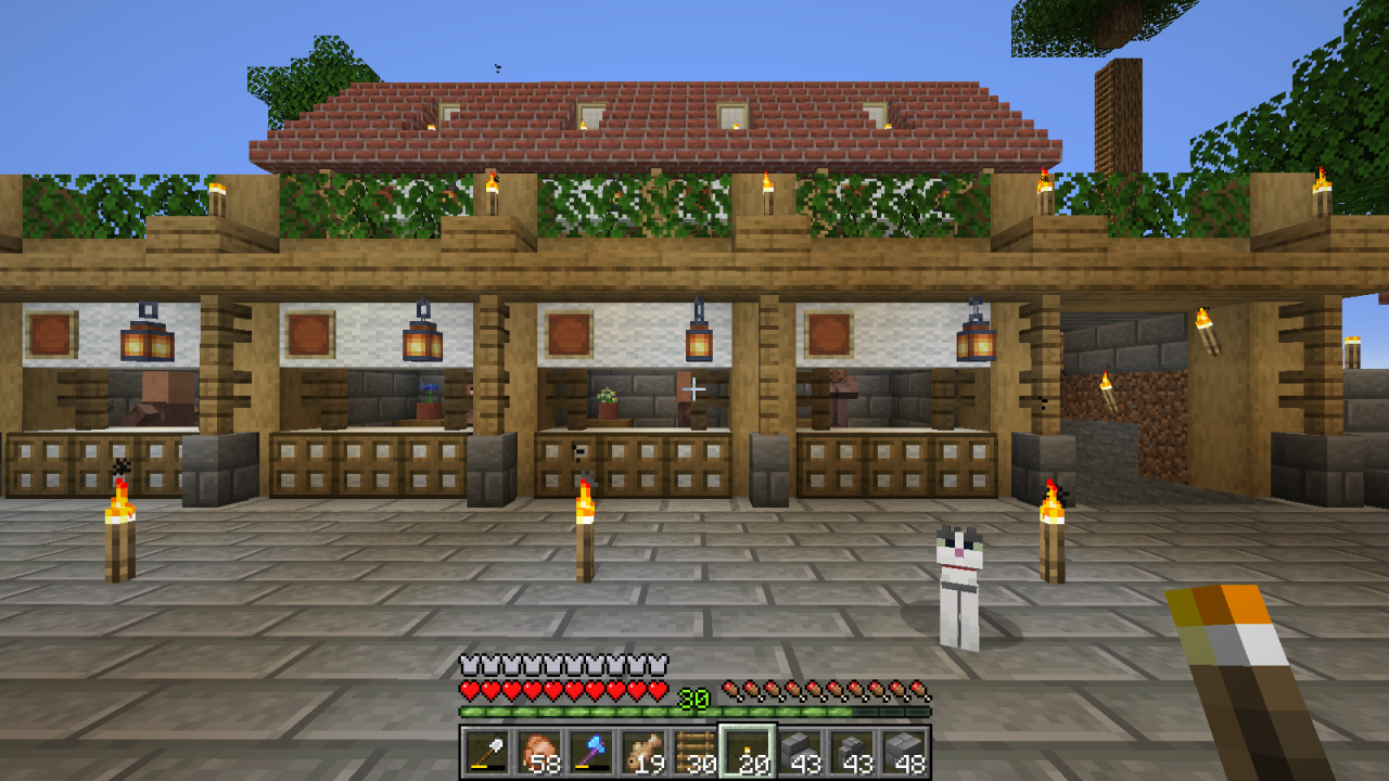 マインクラフト おしゃれな村人交易所を建築！交易をスムーズにしようeveryday life~Minecraft