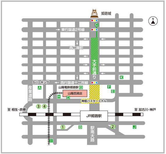 モンベル ピオレ姫路店 から近くて安い駐車場特Pとくぴー
