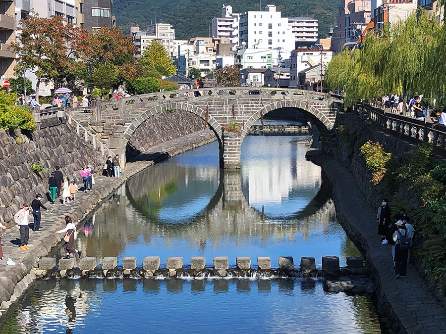 眼鏡橋」 長崎市-歴史的建造物-〒850-0875 の地図
