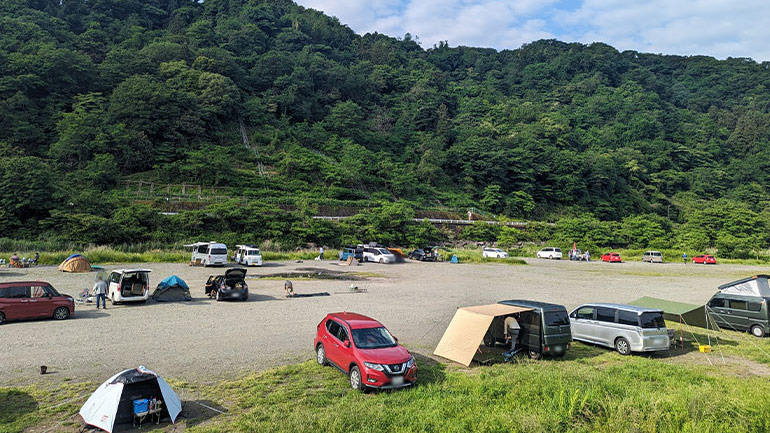 2023年5月末！青根キャンプ場で1人車中泊山と道志川に癒されたエブタツブログエブリィワゴンRS1+で車中泊