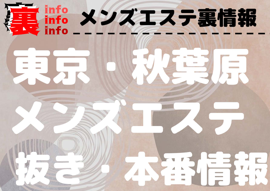 秋葉原で本番・NN出来る裏風俗！基盤できるデリヘルはあるの？ | 3年B組ちん八先生