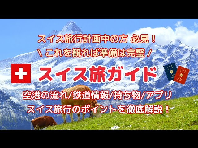 スイスへのインとアウトの空港と市内へのアクセスを考える再びの旅