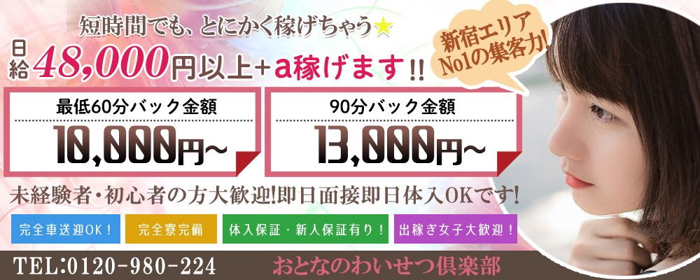 新宿/大久保のドライバーの風俗男性求人【俺の風】